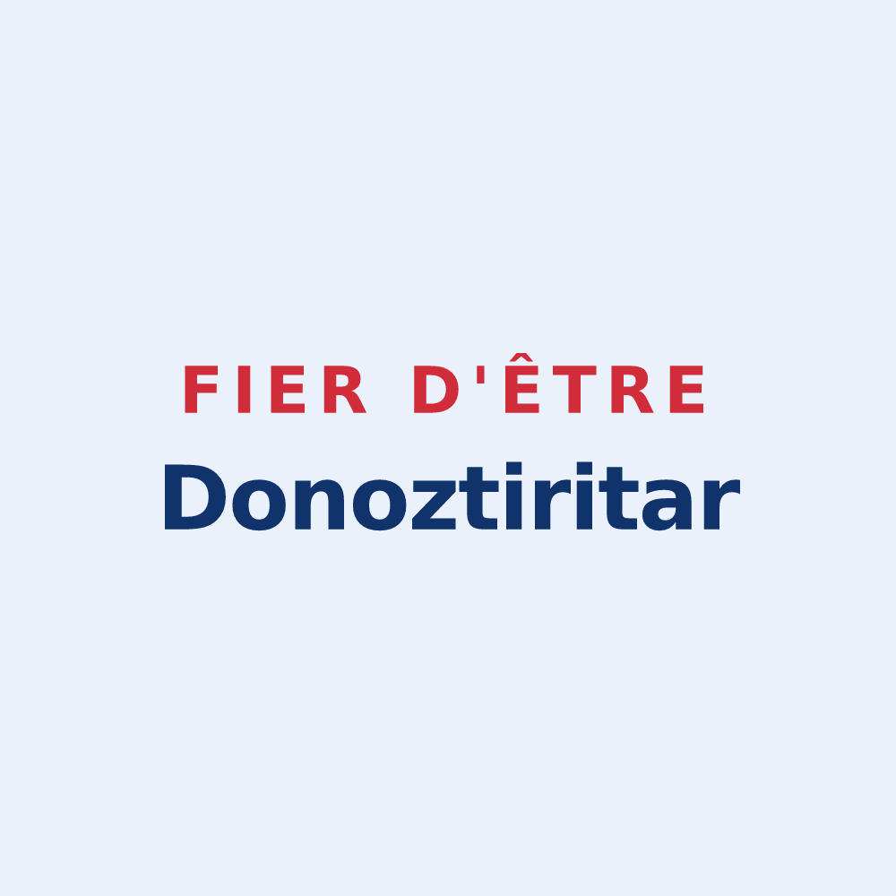Sticker « Fier d'être Donoztiritar » — design pour Saint-Esteben