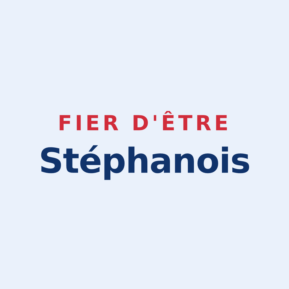 Sticker « Fier d'être Stéphanois » — design pour Saint-Étienne-au-Temple