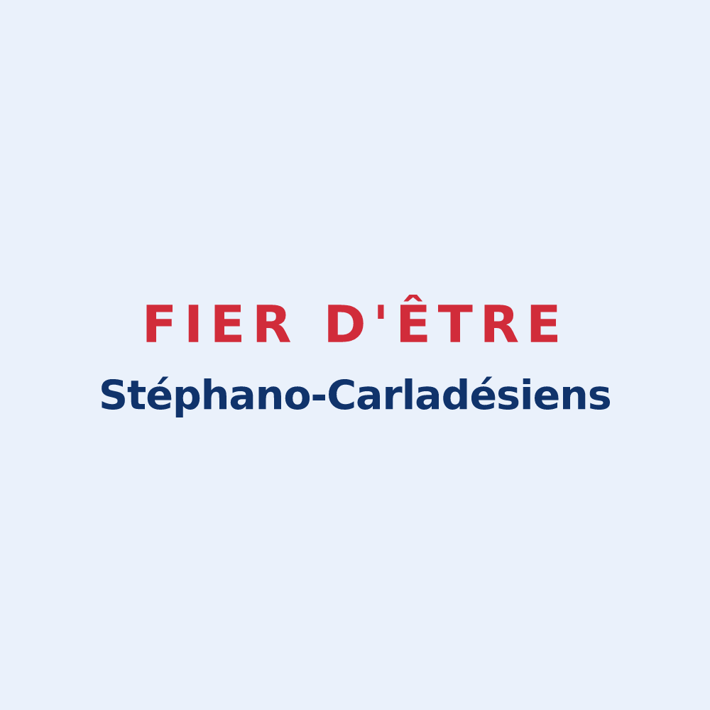 Sticker « Fier d'être Stéphano-Carladésiens » — design pour Saint-Étienne-de-Carlat