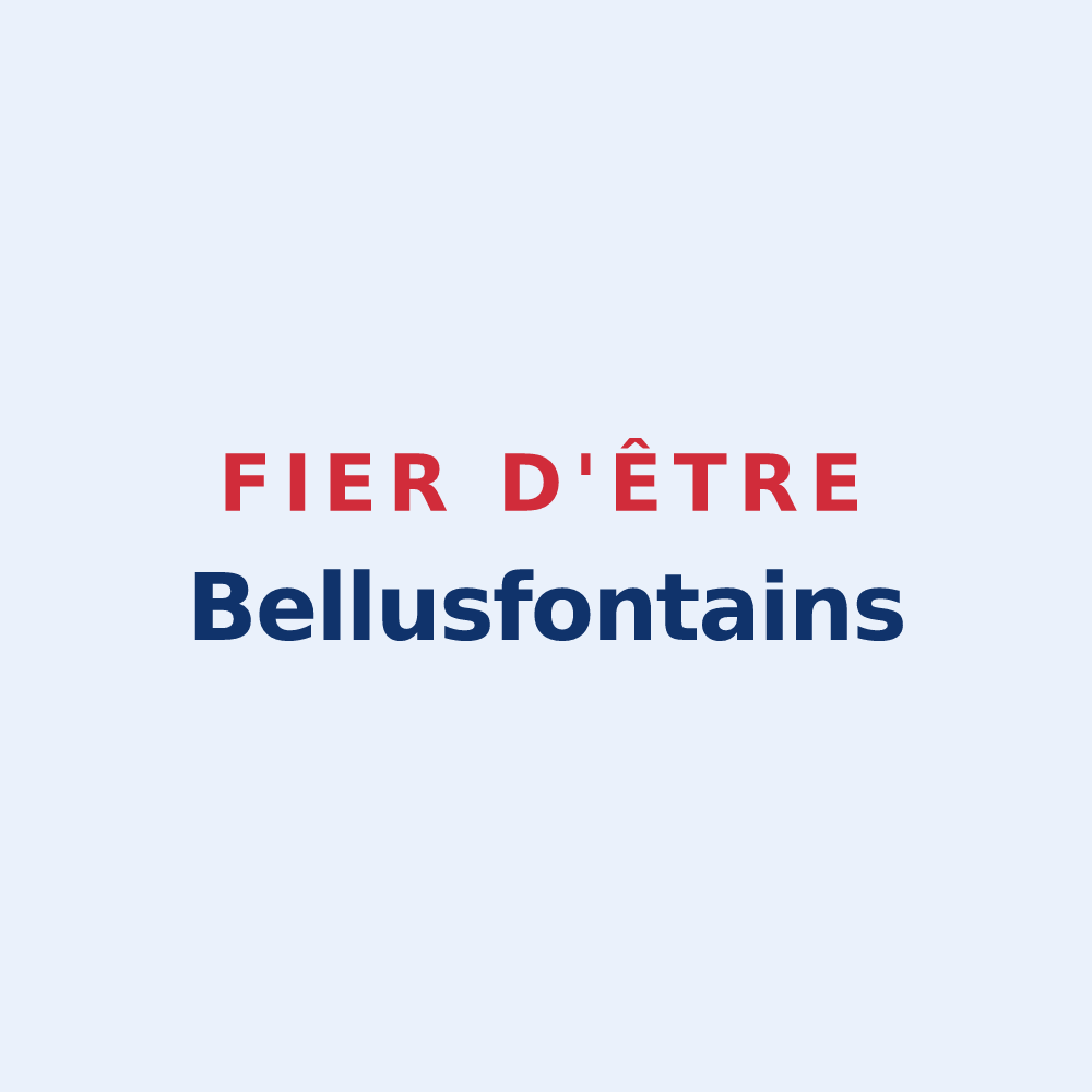 Sticker « Fier d'être Bellusfontains » — design pour Saint-Étienne-de-Fontbellon