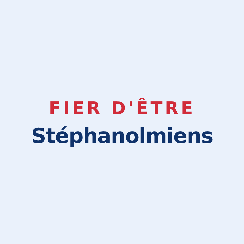 Sticker « Fier d'être Stéphanolmiens » — design pour Saint-Étienne-de-l'Olm