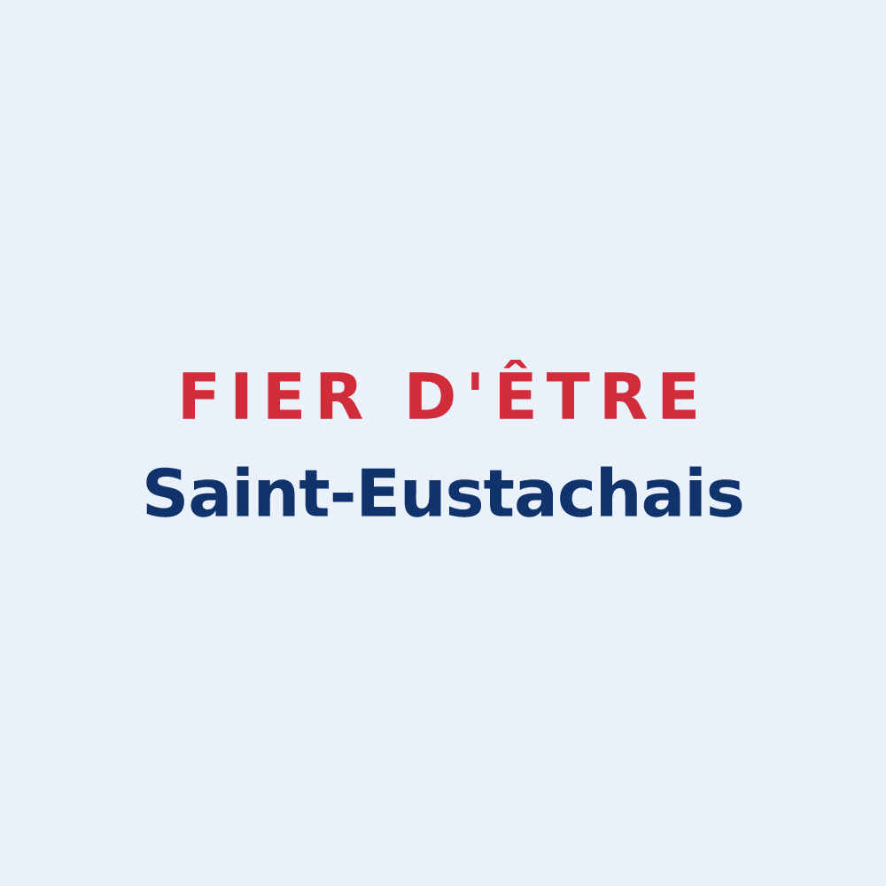 Sticker « Fier d'être Saint-Eustachais » — design pour Saint-Eustache-la-Forêt