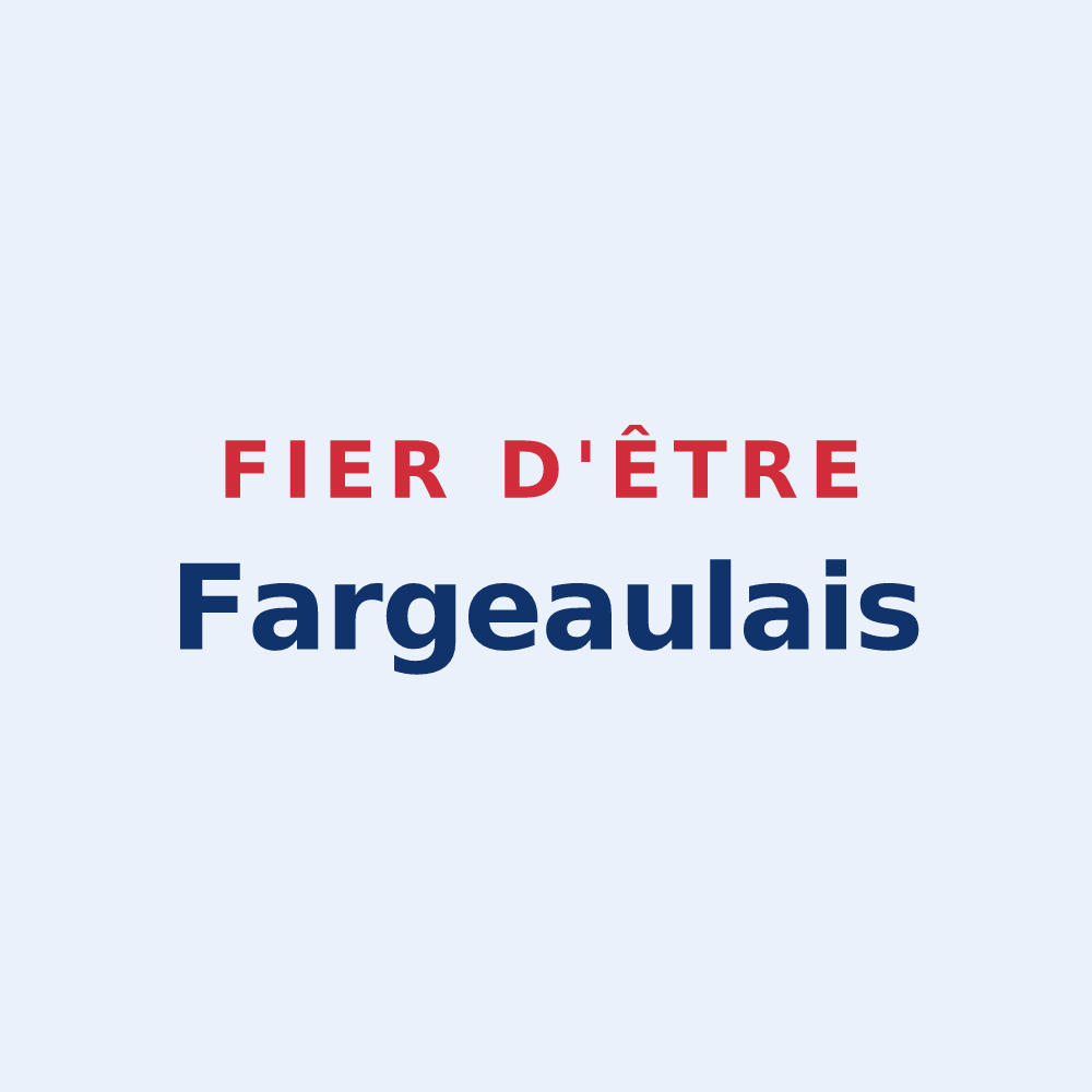 Sticker « Fier d'être Fargeaulais » — design pour Saint-Fargeau