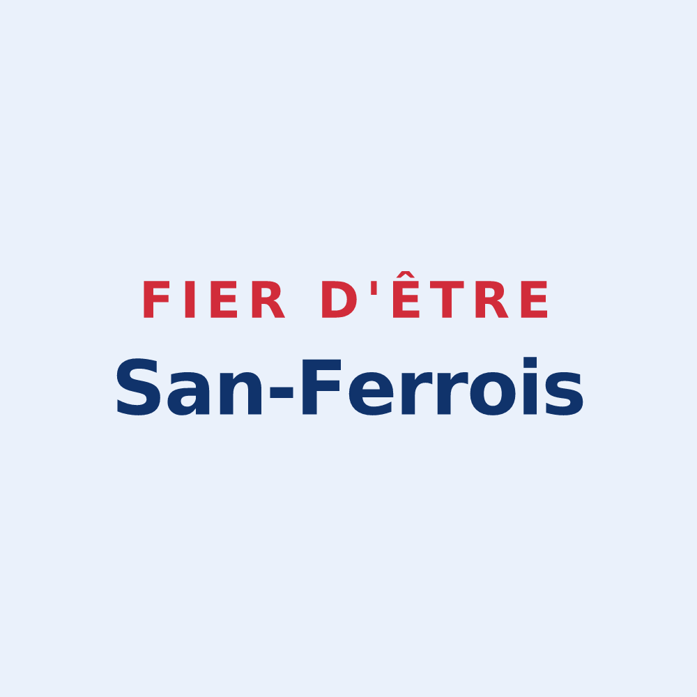 Sticker « Fier d'être San-Ferrois » — design pour Saint-Ferréol-d'Auroure