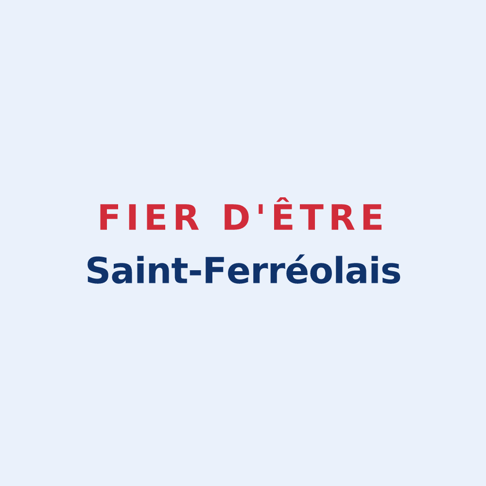 Sticker « Fier d'être Saint-Ferréolais » — design pour Saint-Ferréol-Trente-Pas