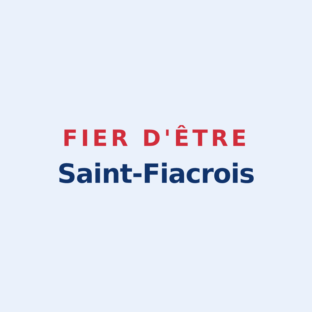 Sticker « Fier d'être Saint-Fiacrois » — design pour Saint-Fiacre