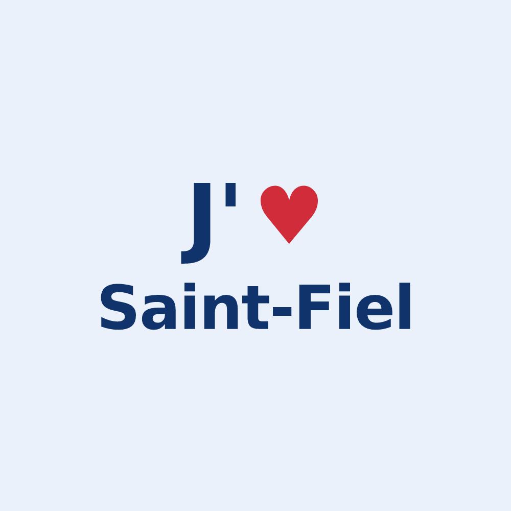 Sticker personnalisé Saint-Fiel — design J'aime Saint-Fiel