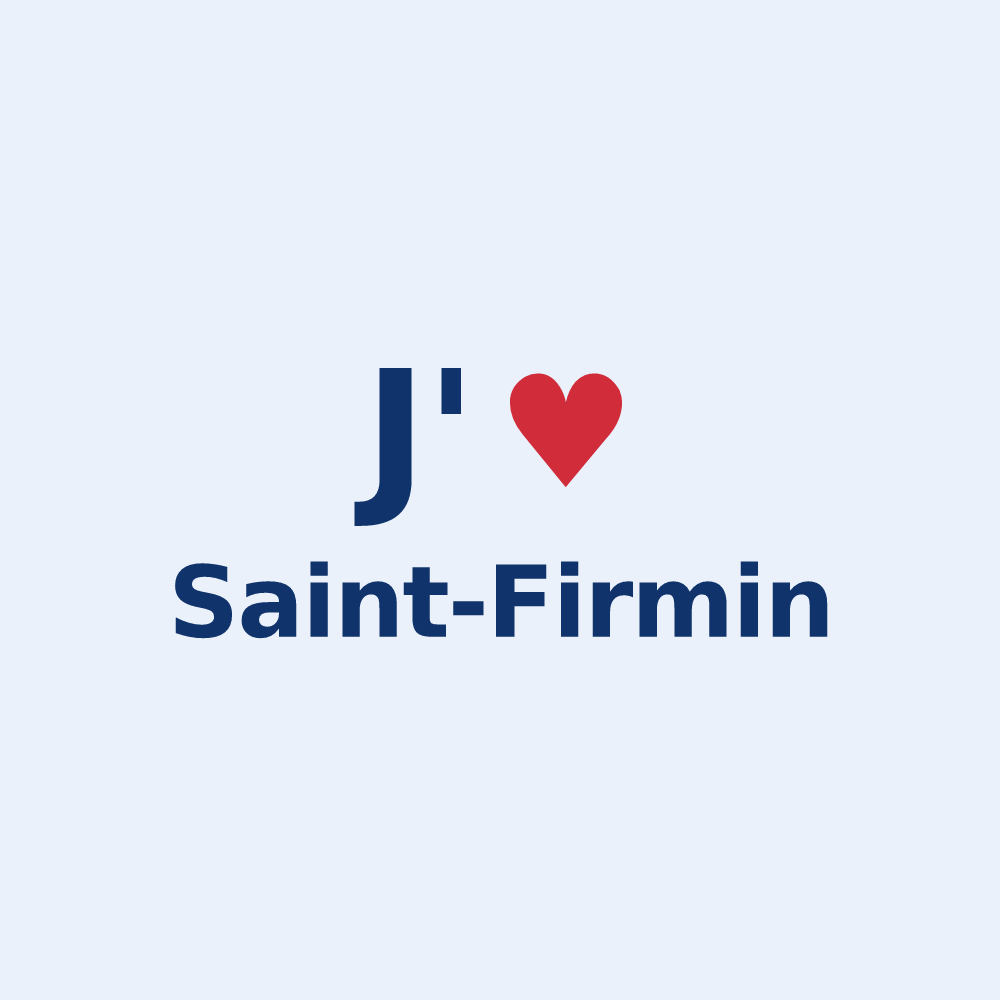 Sticker personnalisé Saint-Firmin — design J'aime Saint-Firmin