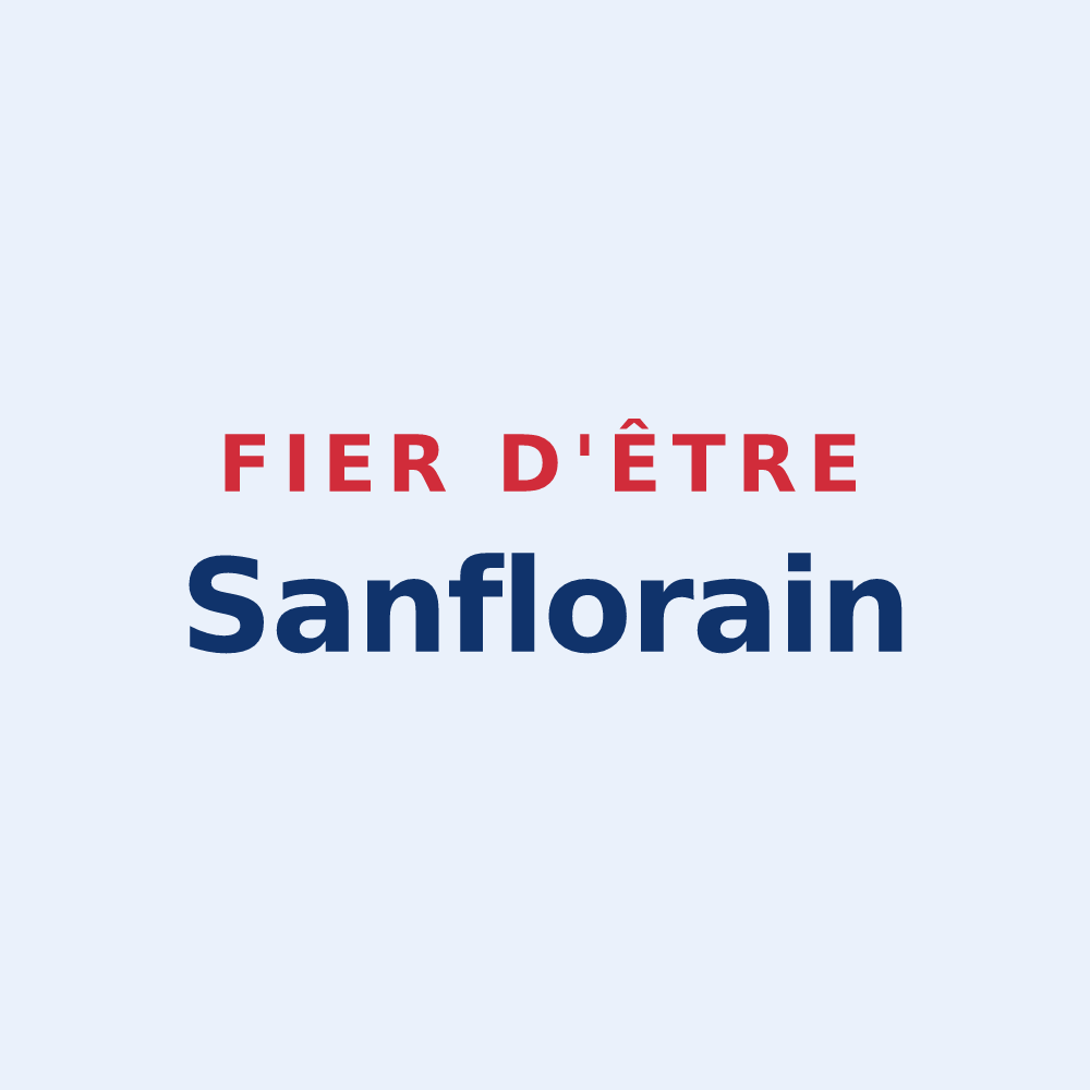 Sticker « Fier d'être Sanflorain » — design pour Saint-Flour