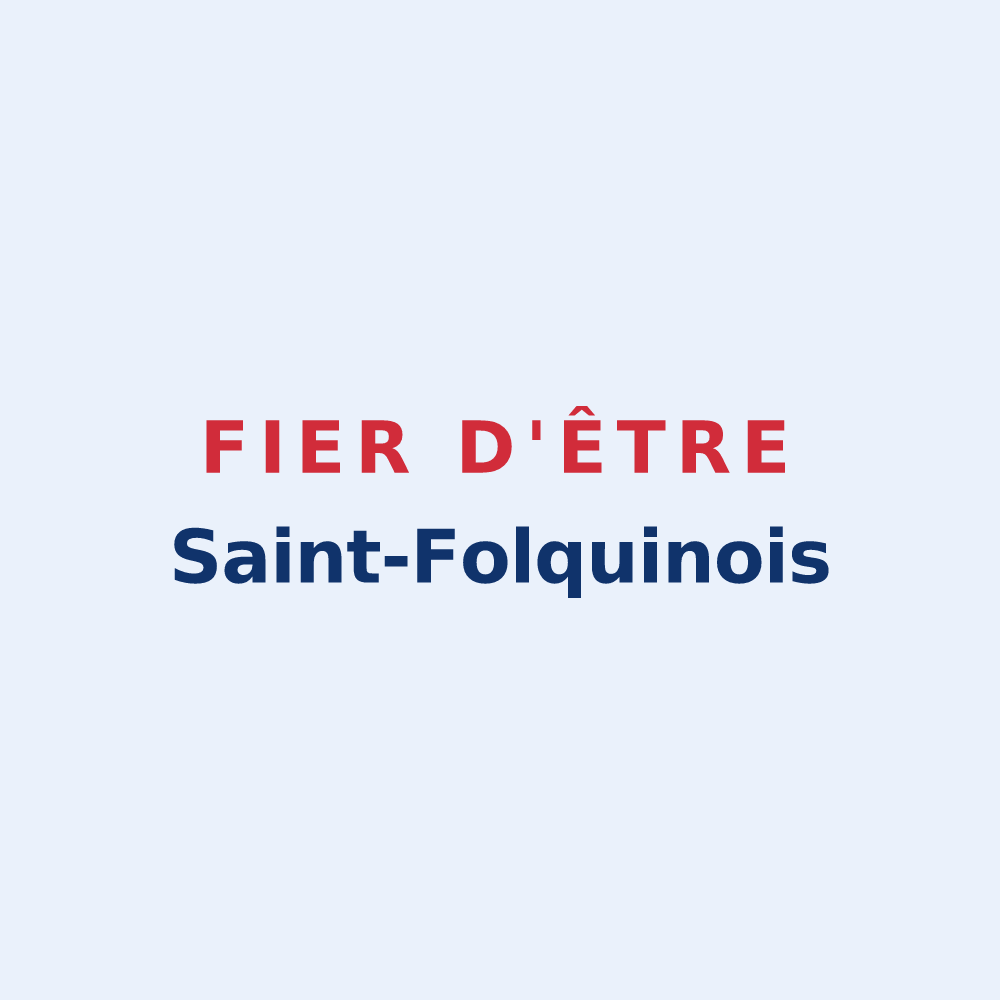 Sticker « Fier d'être Saint-Folquinois » — design pour Saint-Folquin