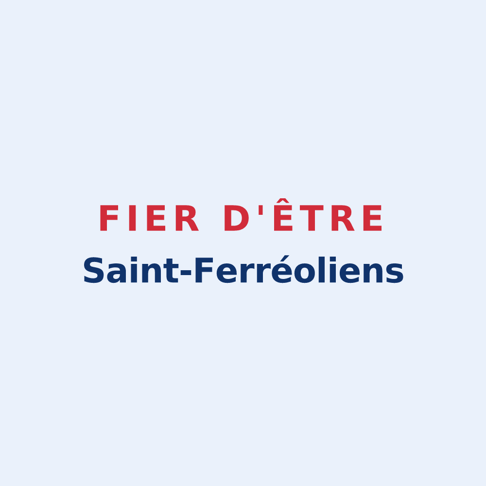 Sticker « Fier d'être Saint-Ferréoliens » — design pour Saint-Forgeot