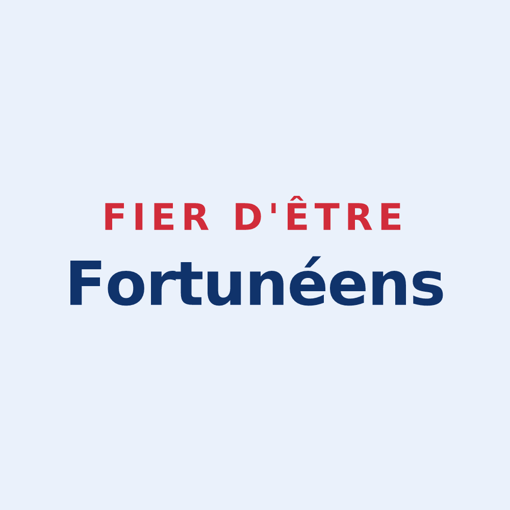 Sticker « Fier d'être Fortunéens » — design pour Saint-Fortunat-sur-Eyrieux