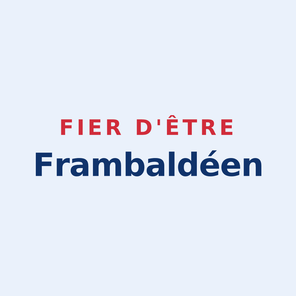 Sticker « Fier d'être Frambaldéen » — design pour Saint-Fraimbault-de-Prières