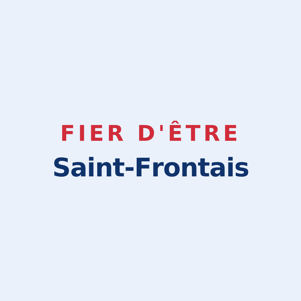 Sticker « Fier d'être Saint-Frontais » — design pour Saint-Front-la-Rivière