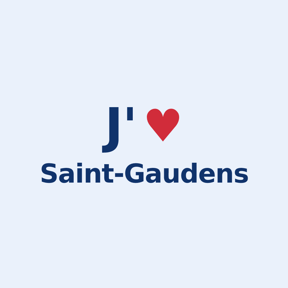 Sticker personnalisé Saint-Gaudens — design J'aime Saint-Gaudens
