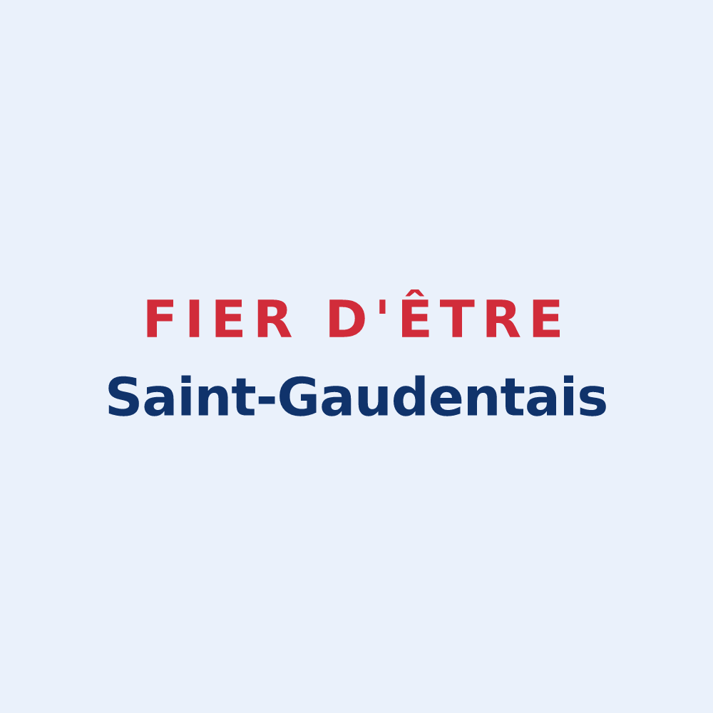 Sticker « Fier d'être Saint-Gaudentais » — design pour Saint-Gaudent