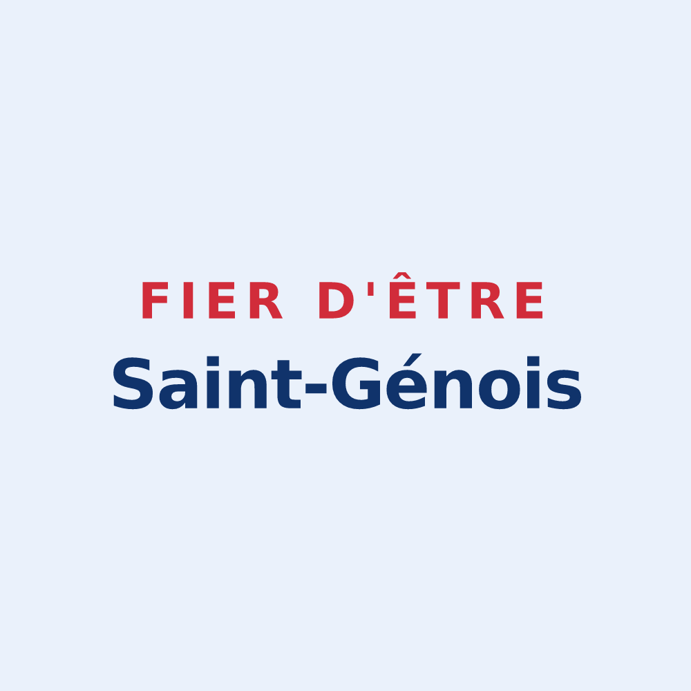 Sticker « Fier d'être Saint-Génois » — design pour Saint-Gein
