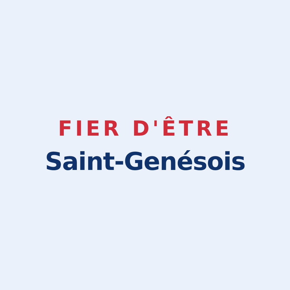 Sticker « Fier d'être Saint-Genésois » — design pour Saint-Genès-de-Blaye