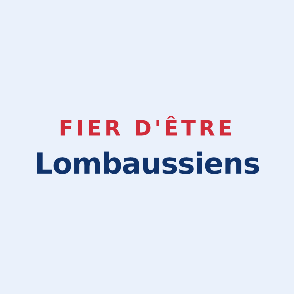 Sticker « Fier d'être Lombaussiens » — design pour Saint-Genès-de-Lombaud