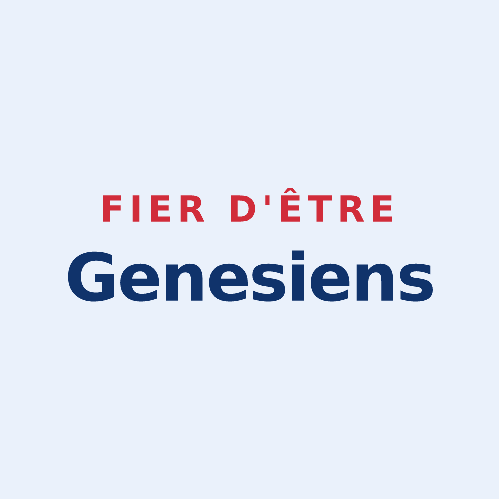 Sticker « Fier d'être Genesiens » — design pour Saint-Genest-Malifaux