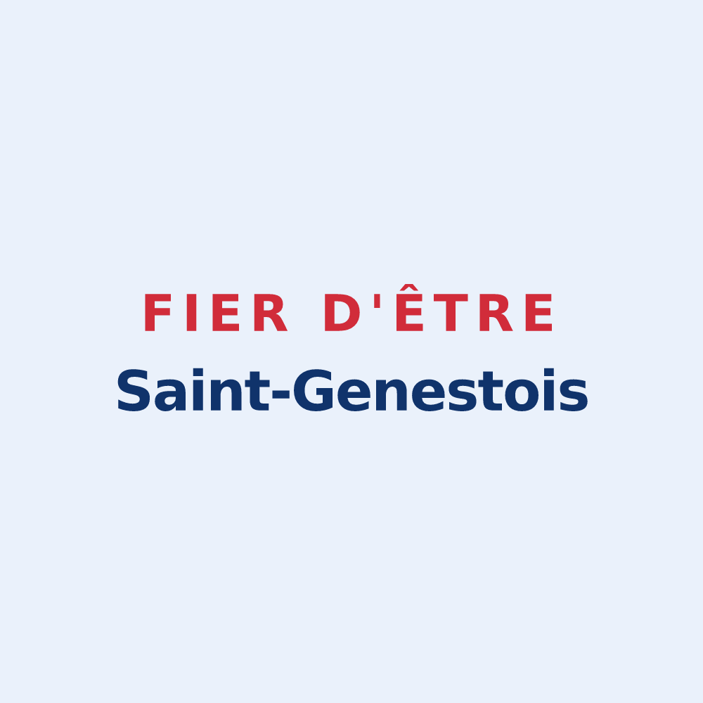 Sticker « Fier d'être Saint-Genestois » — design pour Saint-Genest