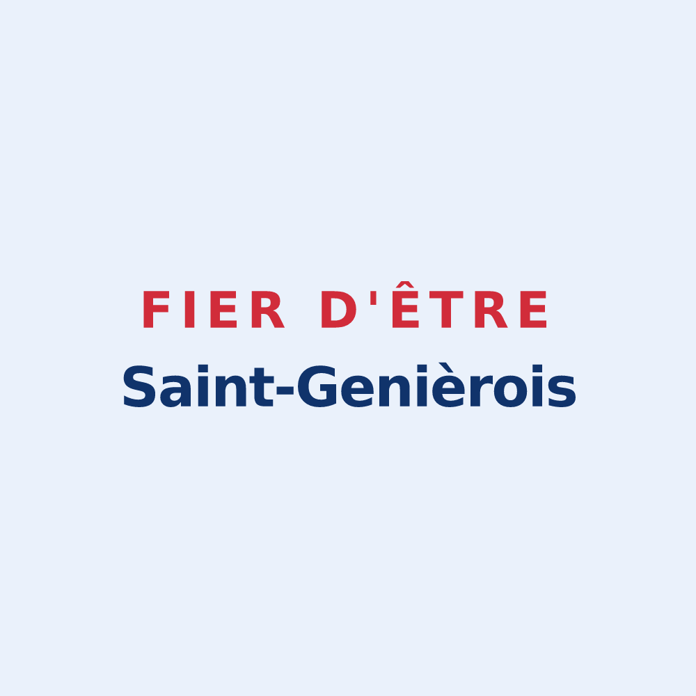 Sticker « Fier d'être Saint-Genièrois » — design pour Saint-Geniès-de-Comolas