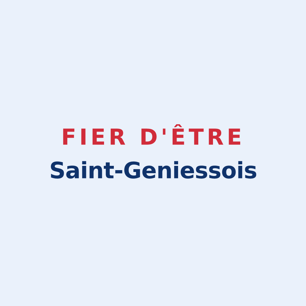 Sticker « Fier d'être Saint-Geniessois » — design pour Saint-Geniès-de-Fontedit