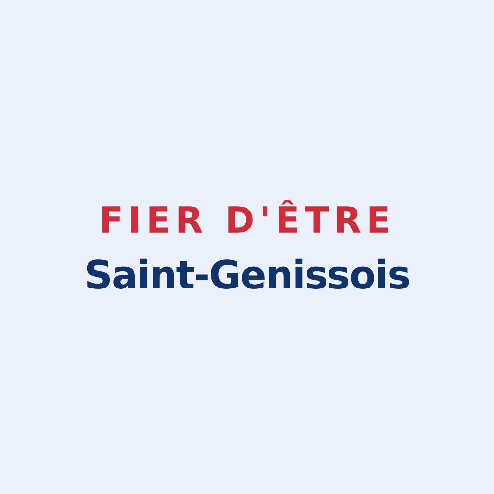 Sticker « Fier d'être Saint-Genissois » — design pour Saint-Genis-d'Hiersac