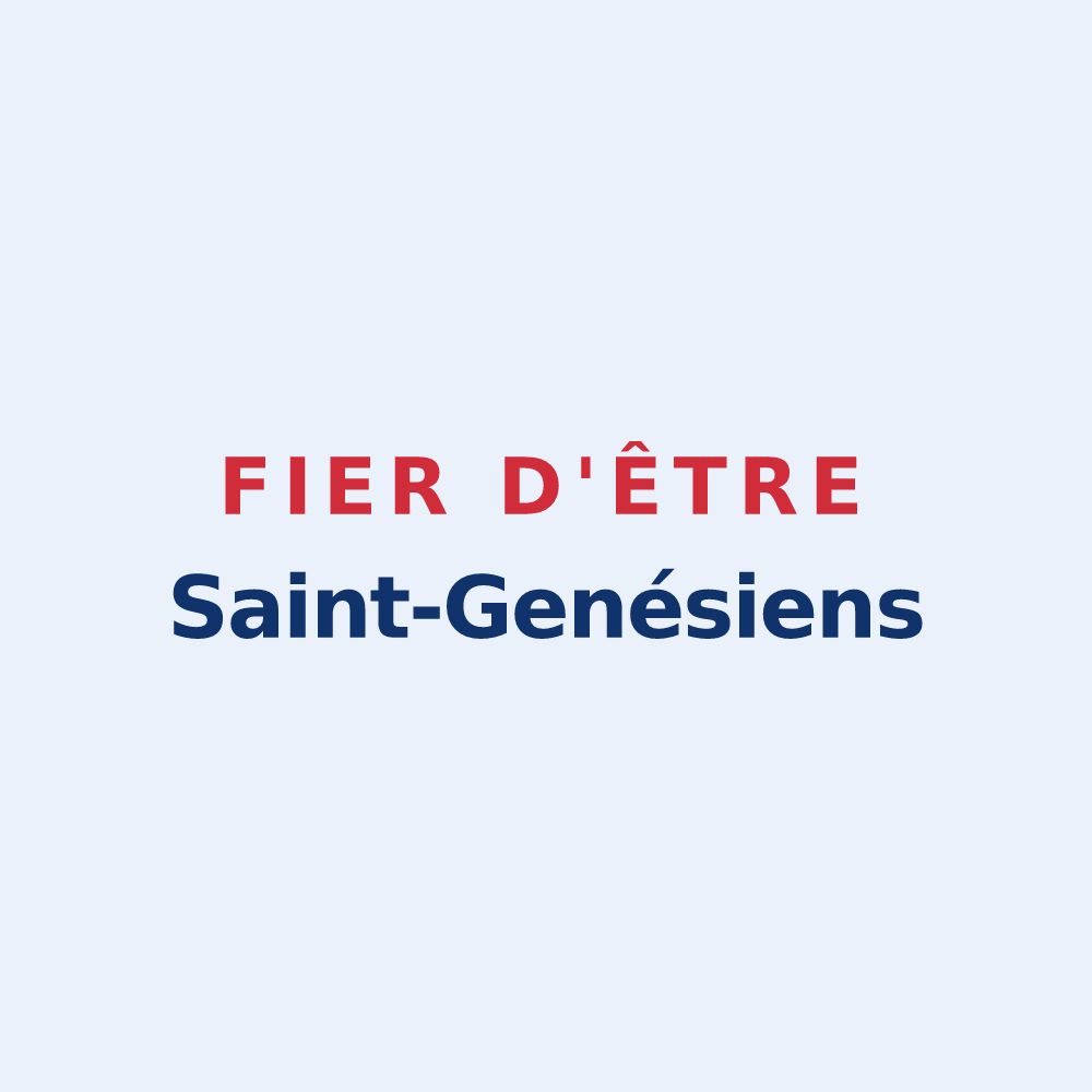 Sticker « Fier d'être Saint-Genésiens » — design pour Saint-Genis-de-Saintonge
