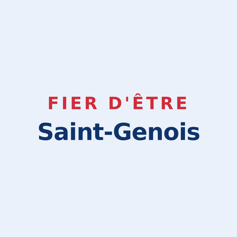 Sticker « Fier d'être Saint-Genois » — design pour Saint-Genis-Laval