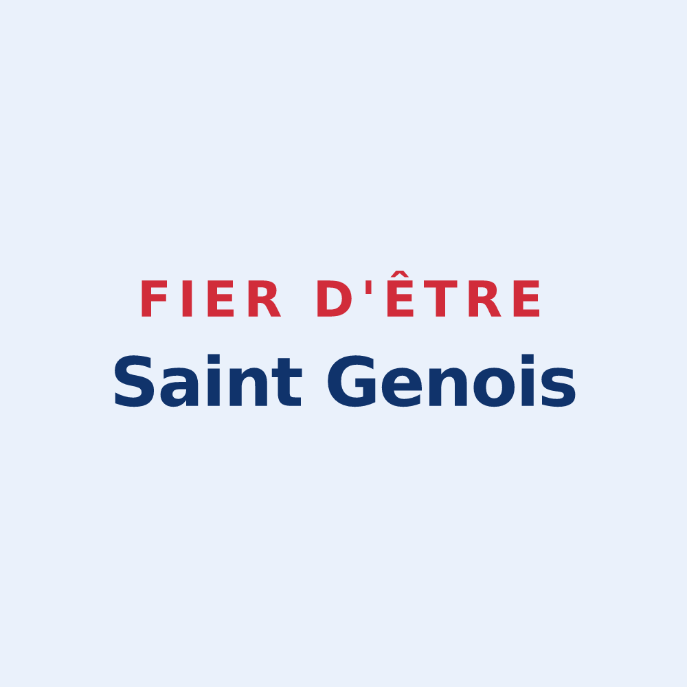 Sticker « Fier d'être Saint Genois » — design pour Saint-Genis-les-Ollières
