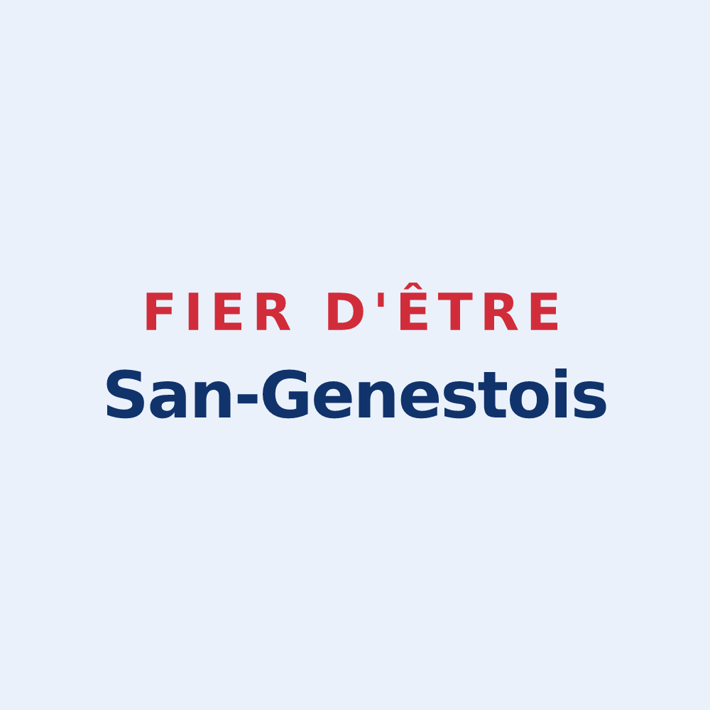 Sticker « Fier d'être San-Genestois » — design pour Saint-Genix-les-Villages