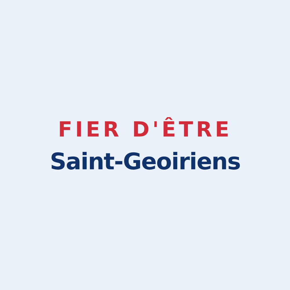 Sticker « Fier d'être Saint-Geoiriens » — design pour Saint-Geoire-en-Valdaine