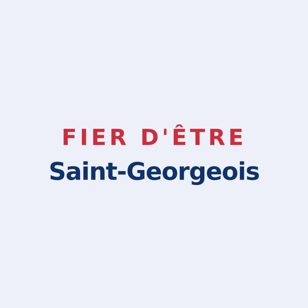 Sticker « Fier d'être Saint-Georgeois » — design pour Saint-Georges