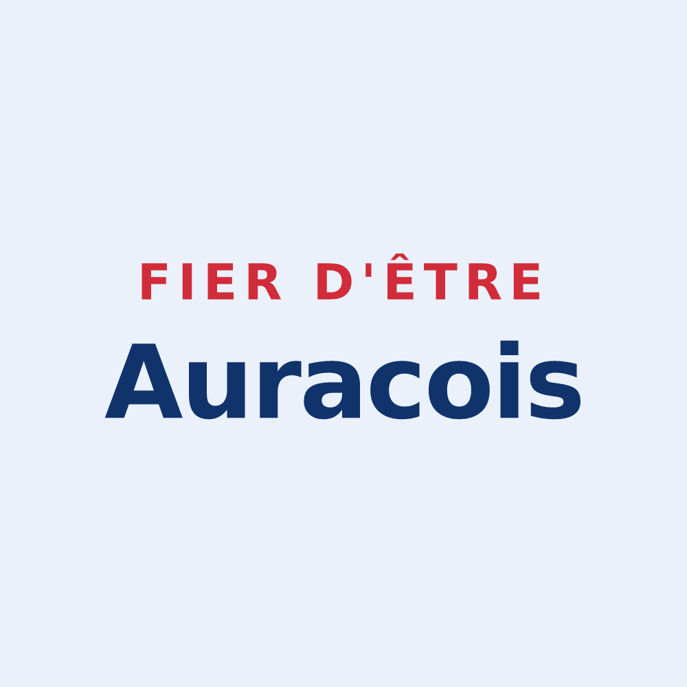 Sticker « Fier d'être Auracois » — design pour Saint-Georges-d'Aurac