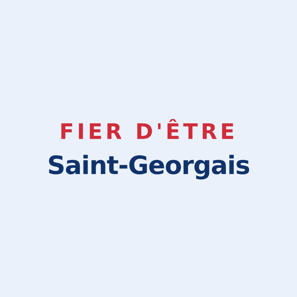 Sticker « Fier d'être Saint-Georgais » — design pour Saint-Georges-d'Oléron