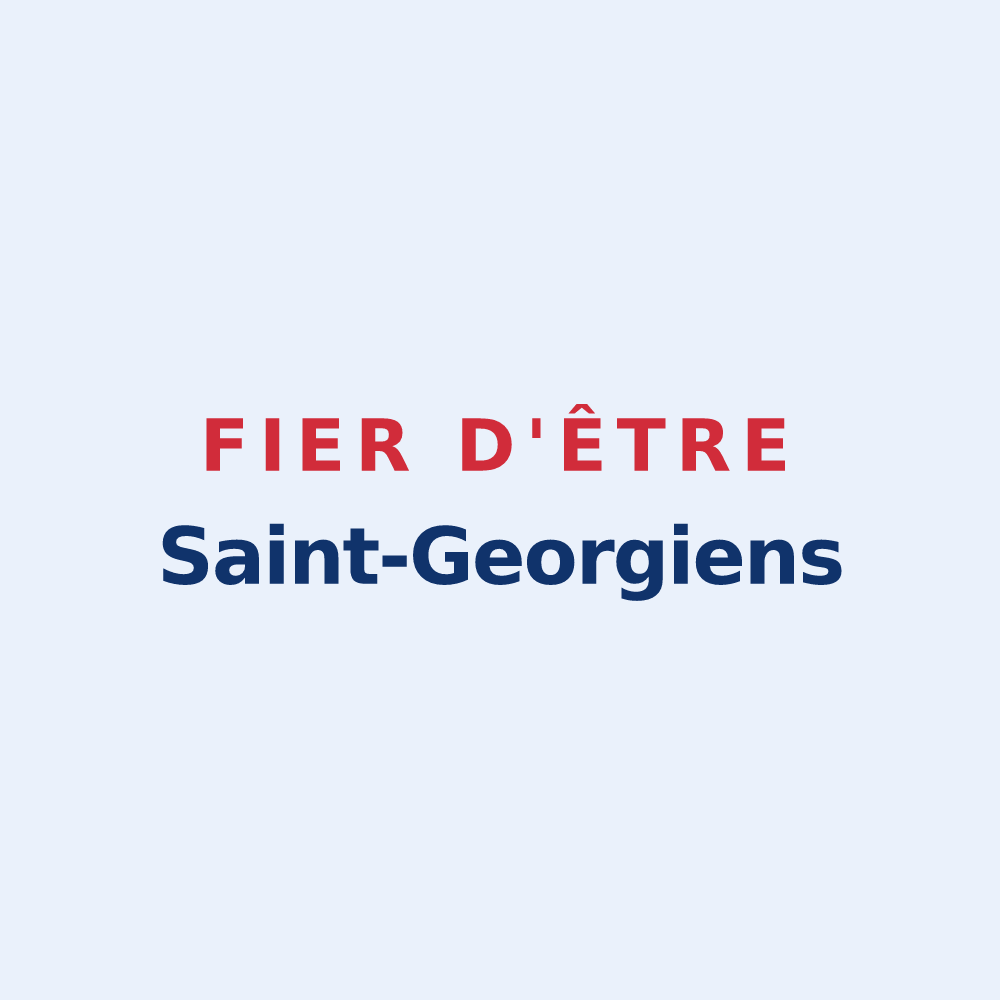 Sticker « Fier d'être Saint-Georgiens » — design pour Saint-Georges-de-Mons