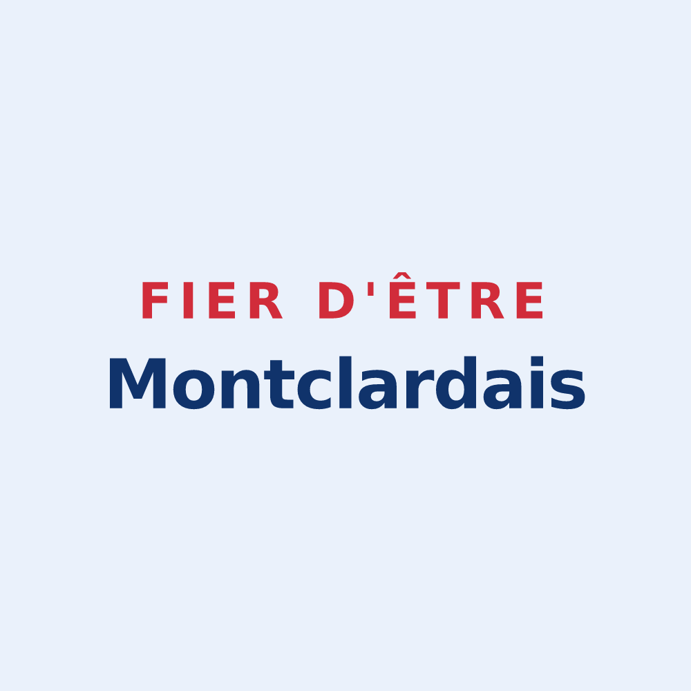 Sticker « Fier d'être Montclardais » — design pour Saint-Georges-de-Montclard