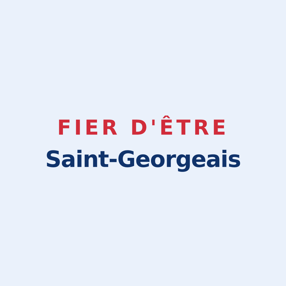 Sticker « Fier d'être Saint-Georgeais » — design pour Saint-Georges-des-Coteaux