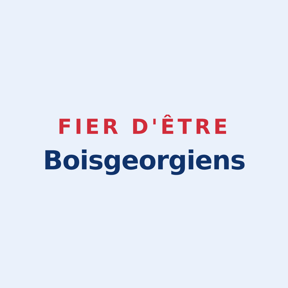 Sticker « Fier d'être Boisgeorgiens » — design pour Saint-Georges-du-Bois