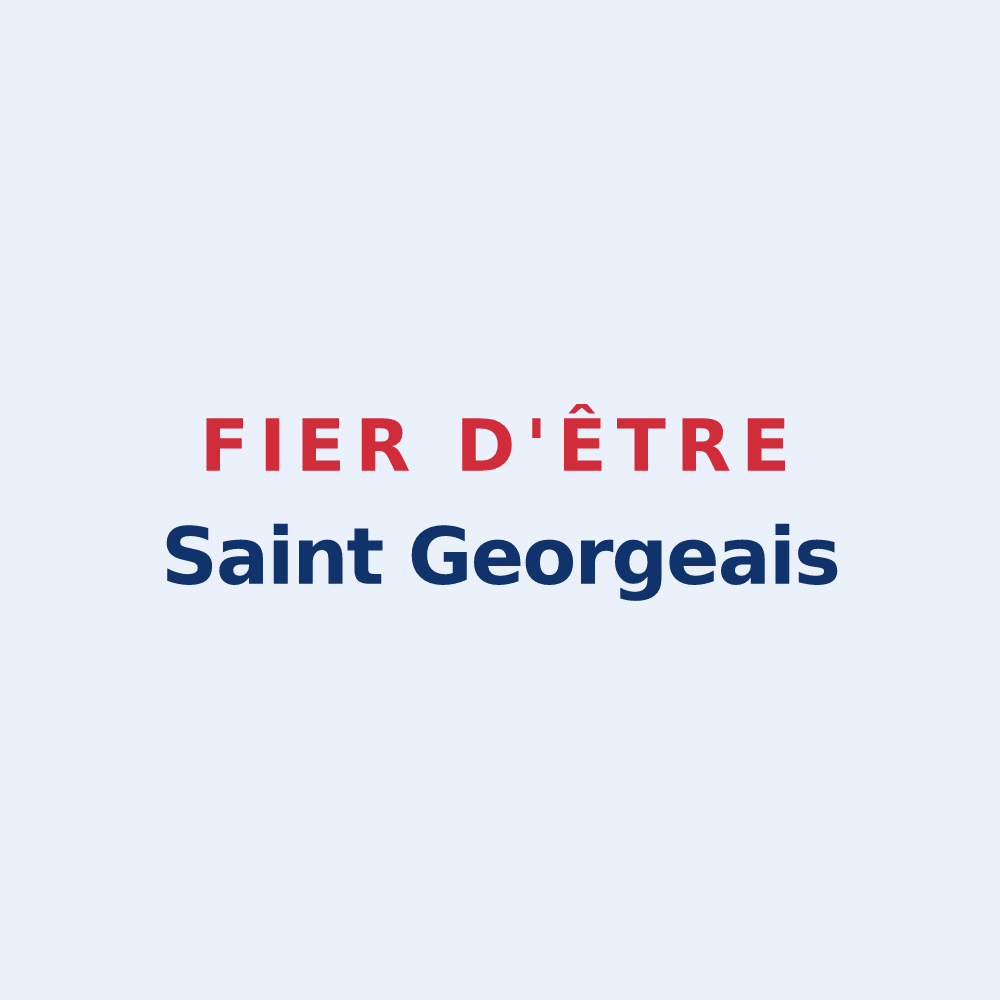 Sticker « Fier d'être Saint Georgeais » — design pour Saint-Georges-du-Vièvre
