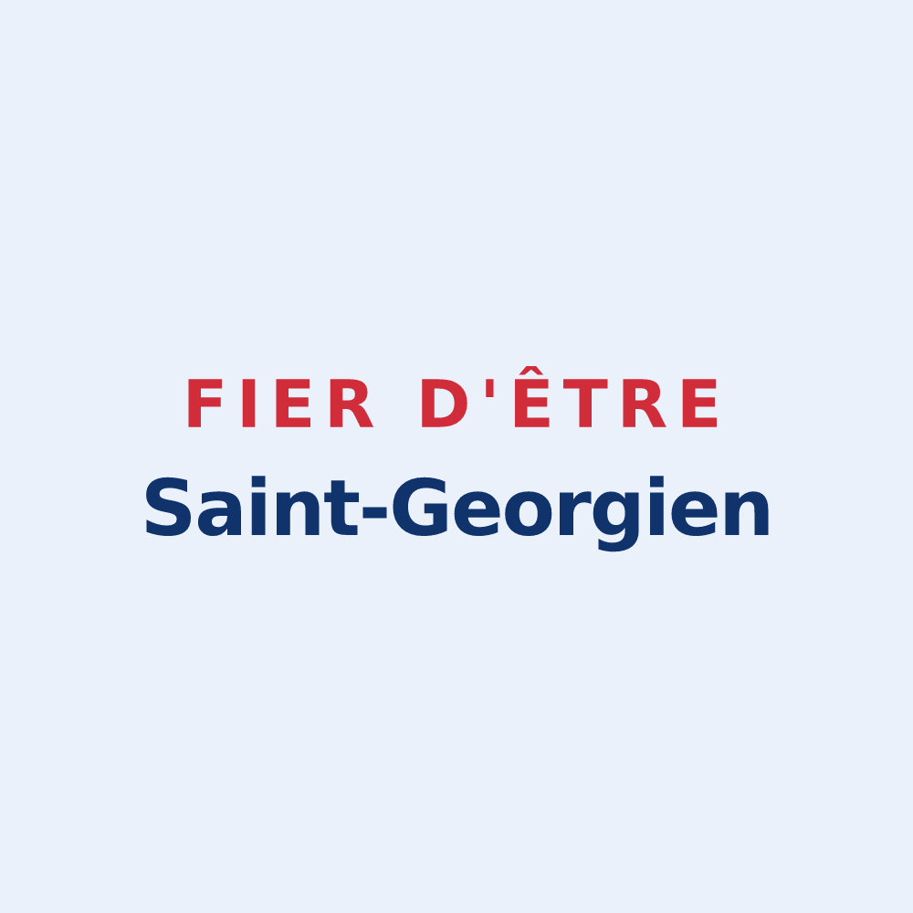 Sticker « Fier d'être Saint-Georgien » — design pour Saint-Georges-sur-Eure