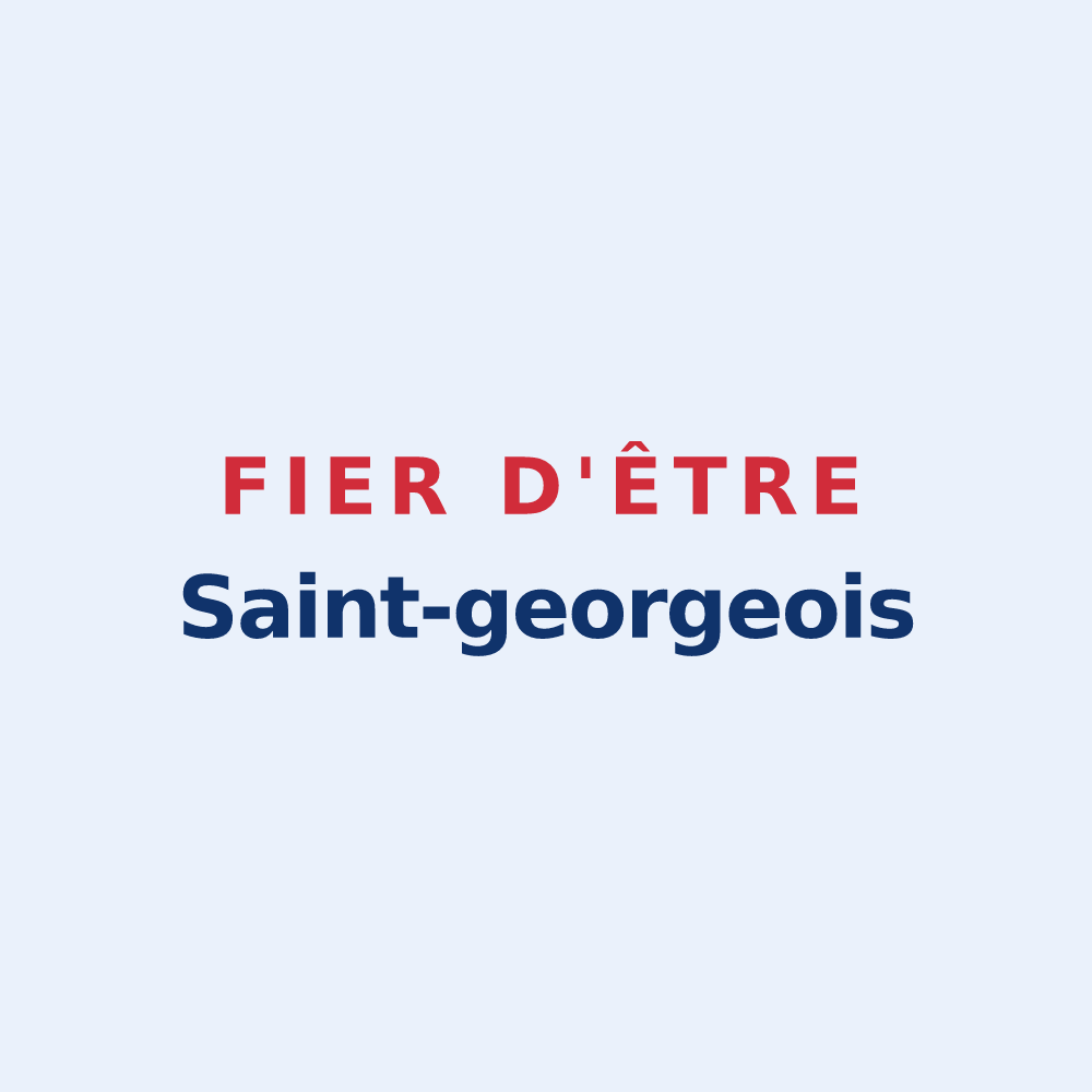 Sticker « Fier d'être Saint-georgeois » — design pour Saint-Georges-sur-la-Prée