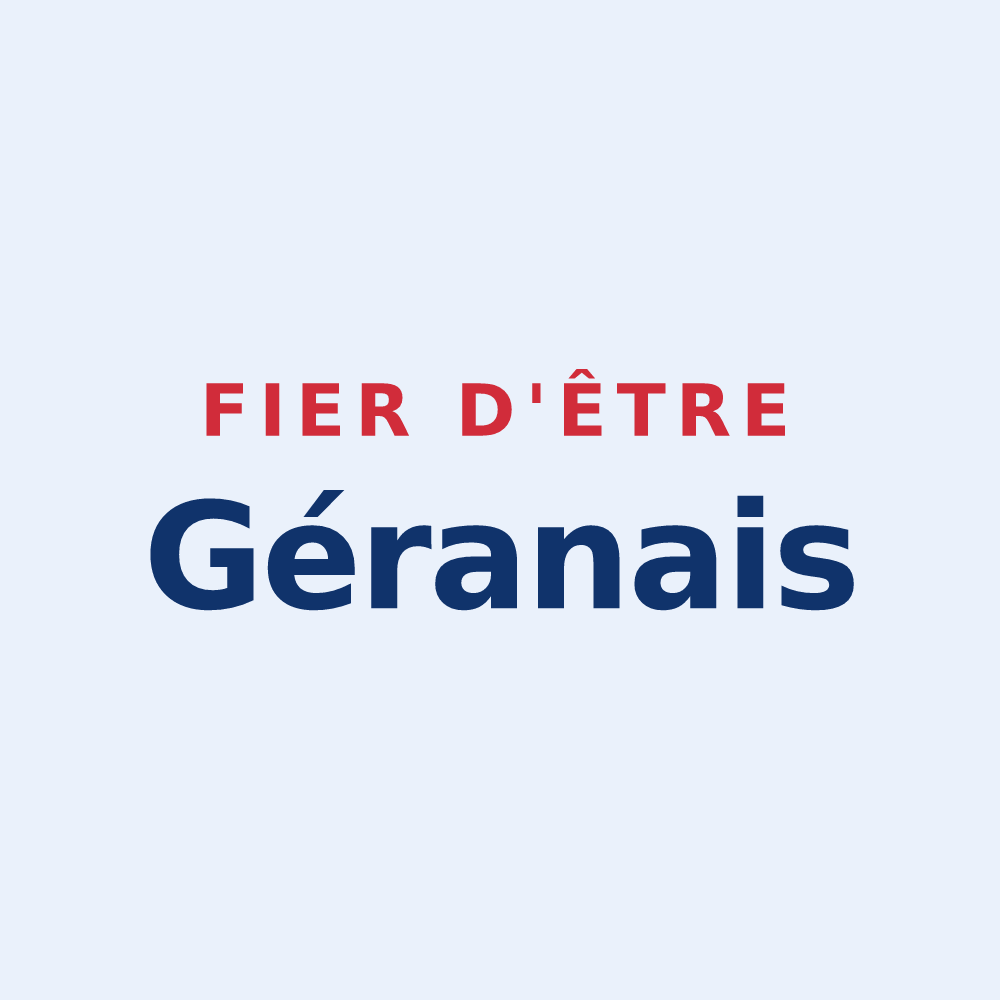 Sticker « Fier d'être Géranais » — design pour Saint-Gérand-Croixanvec