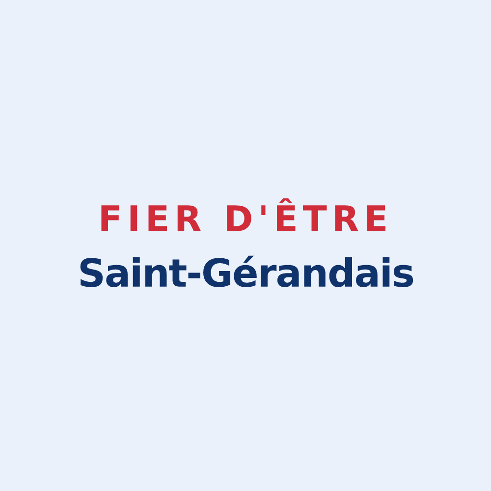 Sticker « Fier d'être Saint-Gérandais » — design pour Saint-Gérand-de-Vaux