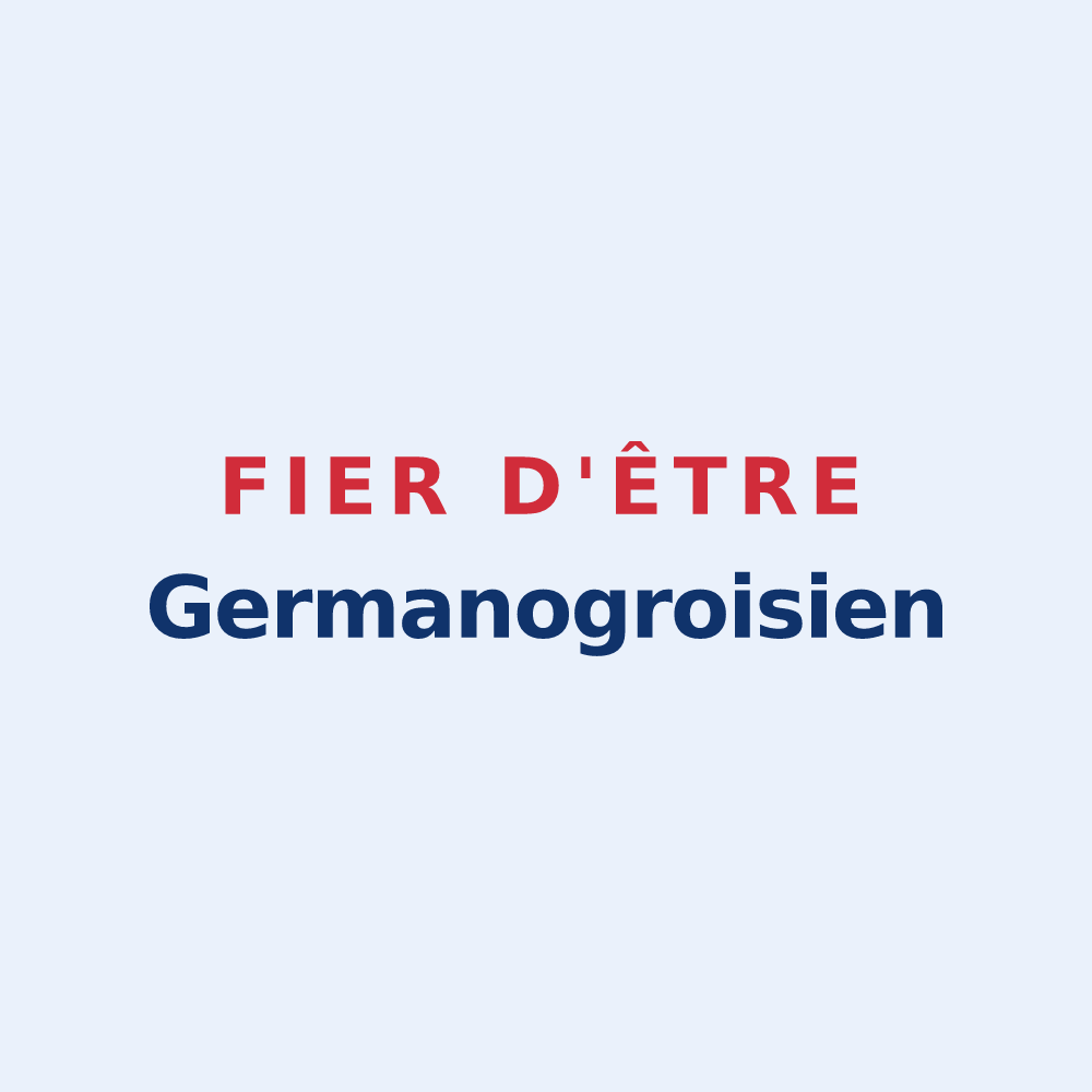Sticker « Fier d'être Germanogroisien » — design pour Saint-Germain-des-Grois