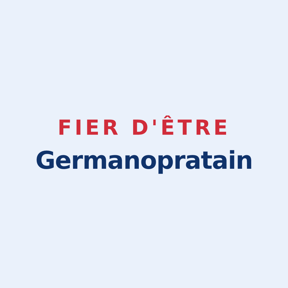 Sticker « Fier d'être Germanopratain » — design pour Saint-Germain-des-Prés