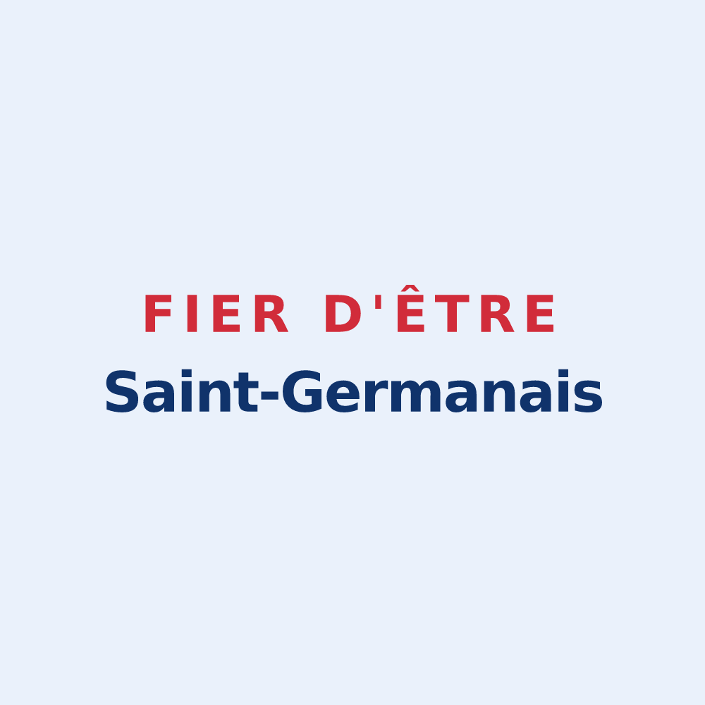 Sticker « Fier d'être Saint-Germanais » — design pour Saint-Germain-du-Bel-Air
