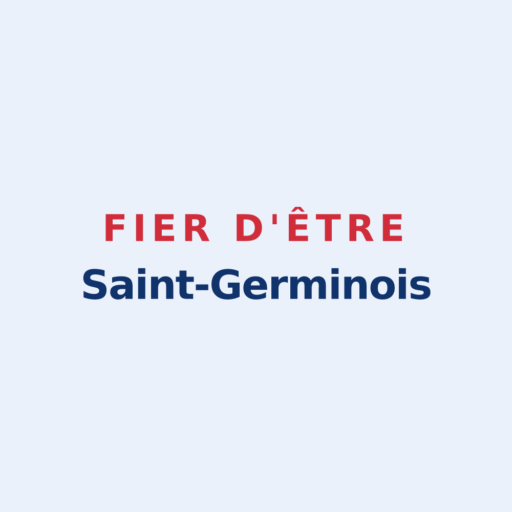 Sticker « Fier d'être Saint-Germinois » — design pour Saint-Germain-du-Pert