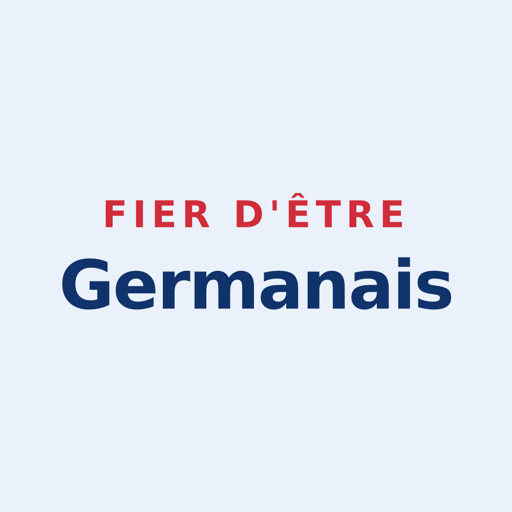 Sticker « Fier d'être Germanais » — design pour Saint-Germain-en-Coglès